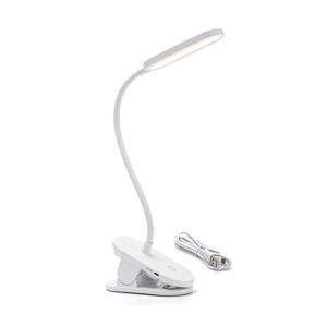 B.V.  - LED Stmívatelná nabíjecí stolní lampa s klipem LED/2,5W/5V bílá