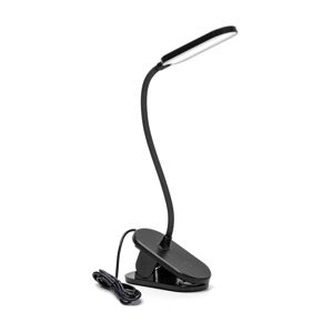 B.V.  - LED Stmívatelná stolní lampa s klipem LED/2,5W/5V černá