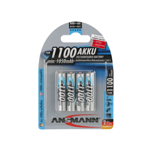 ANSMANN Ansmann 07521 Micro AAA - 4ks nabijecí baterie AAA NiMH1,2V/1050mAh