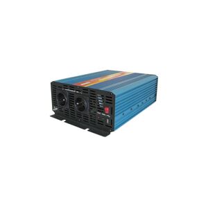 Měnič napětí 2000W/12/230V + drátové dálkové ovládání