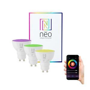 Neo  NEO 07724C - SADA 3x LED RGB Stmívatelná žárovka GU10/5,5W/230V Wi-Fi Tuya