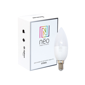 LED žárovka Neo E14 5W LED žárovka, E14, 230V, C37, 5W, teplá bílá, stmívatelná, 440lm