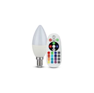 LED RGB Stmívatelná žárovka E14/3,5W/230V 6400K + DO