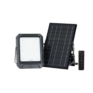 LED Solární reflektor LED/10W/3,7V IP65 4000K černá + DO