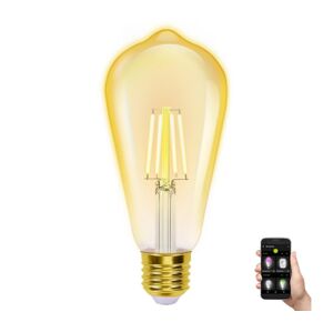 B.V. LED Stmívatelná žárovka FILAMENT ST64 E27/6W/230V 2700-6500K Wi-Fi -