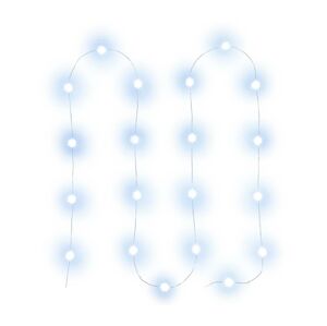 LED Vánoční řetěz 20xLED/2xAA 2,3m studená bílá