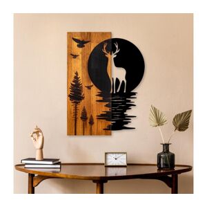 Nástěnná dekorace 43x58 cm jelen a měsíc