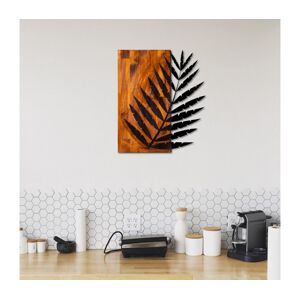Nástěnná dekorace 58x50 cm dřevo/kov