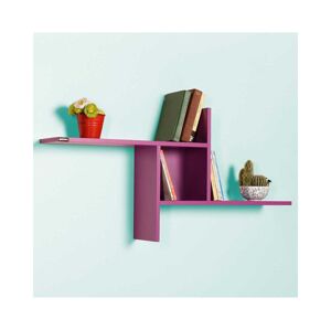 Adore Furniture Nástěnná police 50x100 cm fialová