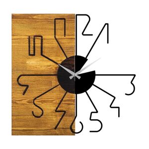 Nástěnné hodiny 58 cm dřevo/kov