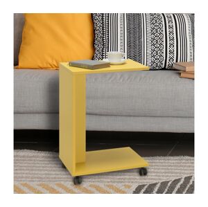 Adore Furniture Odkládací stolek 65x35 cm žlutá