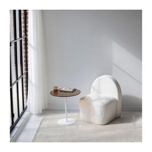 Odkládací stolek CHILL 50x50 cm bílá/bronzová