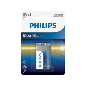 Baterie Philips ExtremeLife+ 9V 1ks