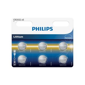 Philips Philips CR2032P6/01B - 6 ks Lithiová baterie knoflíková CR2032 MINICELLS 3V