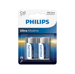 Baterie Philips Ultra Alkaline C 2ks