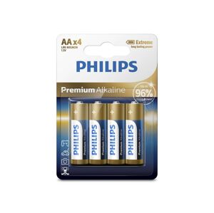 Philips Philips LR6M4B/10 - 4 ks Alkalická baterie AA PREMIUM ALKALINE 1,5V
