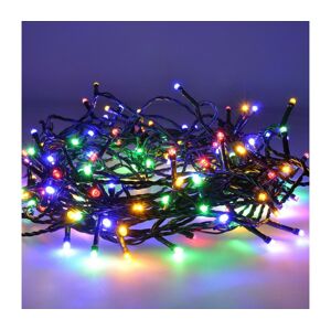 LED venkovní vánoční řetěz, 100 LED, 10m, přívod 3m, 8 funkcí, časovač, IP44, vícebarevný  1V101-M-1