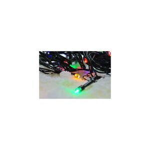 LED venkovní vánoční řetěz, 200 LED, 20m, přívod 5m, 8 funkcí, časovač, IP44, vícebarevný; 1V102-M-1