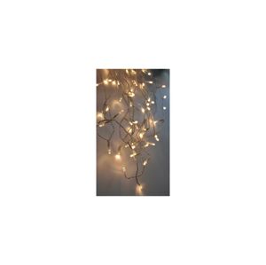 LED vánoční závěs, rampouchy, 120 LED, 3m x 0,7m, přívod 6m, venkovní, teplé bílé světlo  1V40-WW-1