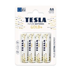 Tesla Batteries Tesla Batteries - 4 ks Alkalická baterie AA GOLD+ 1,5V
