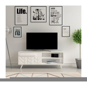 TV stolek VENEDIK 43,7x120 cm bílá
