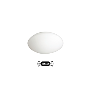 Venkovní svítidlo s čidlem PETRA 1xE27/60W/230V opálové sklo IP44